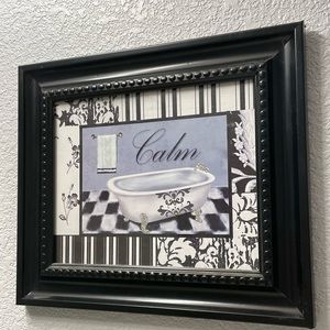 Bath framed art